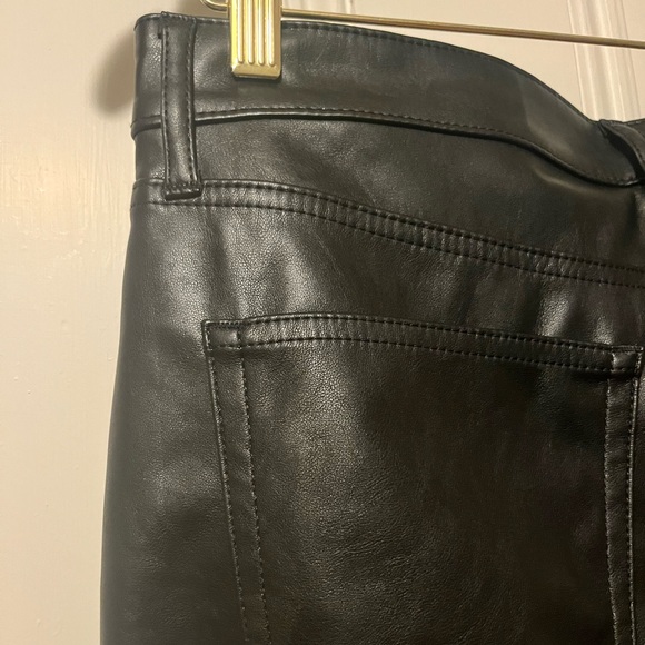Gap High Rise Vegan Leather '70s Flare Pants, size L - Picture 6 of 11